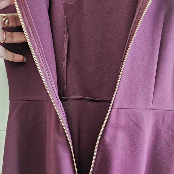 Ted Baker London Burgundy Midi Dress - Picture 9 of 12